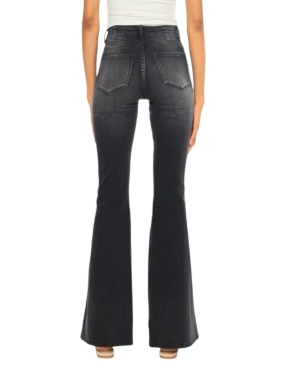 Kancan High-Rise Black Flared Denim Jeans - Picture 2 of 11
